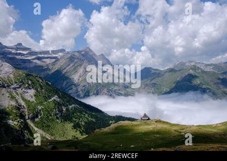 Refuge des Espuguettes, Parc National des Pyrénées, Hautes-Pyrénées, France Banque D'Images