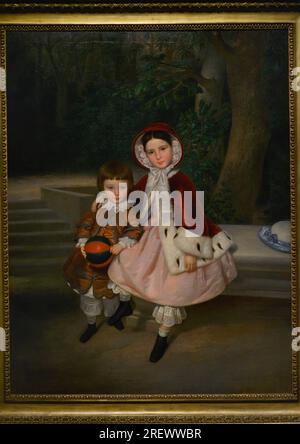 Joaquin Espalter Rull (1809-1880) Peintre espagnol. Manuel et Matilde Alvarez Amorós, 1853. Huile sur toile, 159 x 126 cm. Musée du Prado. Madrid. Espagne. Banque D'Images