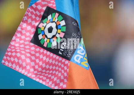 Sydney, Australie. 30 juillet 2023. 30 juillet 2023 ; Sydney football Stadium, Sydney, NSW, Australie : coupe du monde féminine football Groupe H, Allemagne contre Colombie ; drapeau du coin de la coupe du monde féminine de la FIFA crédit : action plus Sports Images/Alamy Live News Banque D'Images