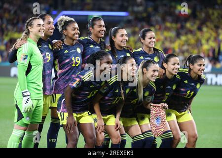 Sydney, Australie. 30 juillet 2023. Sydney football Stadium Sydney football Stadium équipe de Colombie sur le point de commencer le match contre l'Allemagne au Sydney football Stadium le 30 juillet 2023 à Sydney, Australie de la coupe du monde féminine de la FIFA Australie/Nouvelle-Zélande 2023, Groupe H. score final : Allemagne 1 - Colombie 2. (Patricia Perez Ferraro/SPP) (Patricia Pérez Ferraro/SPP) crédit : SPP Sport Press photo. /Alamy Live News Banque D'Images