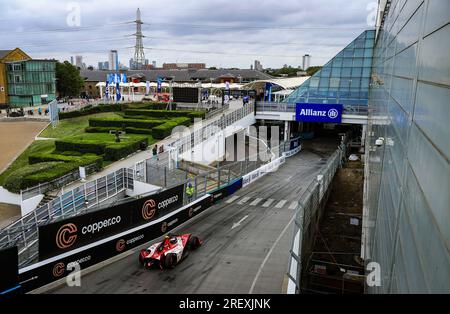 Norman Nato de Nissan lors des qualifications du deuxième jour de l'E-Prix Hankook London 2023 sur l'Excel circuit, Londres. Date de la photo : dimanche 30 juillet 2023. Banque D'Images