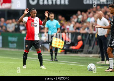 Rotterdam, pays-Bas. 30 juillet 2023. ROTTERDAM, PAYS-BAS - JUILLET 30 : Igor Paixao de Feyenoord lors du match amical de pré-saison entre Feyenoord et Benfica au Stadion Feijenoord le 30 juillet 2023 à Rotterdam, pays-Bas (photo Hans van der Valk/Orange Pictures) crédit : Orange pics BV/Alamy Live News Banque D'Images