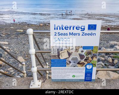 Défenses de la mer, contre le réchauffement climatique, érosion, niveaux de la mer, Newlyn, Penzance, Cornouailles, Angleterre, Royaume-Uni, GB. Banque D'Images