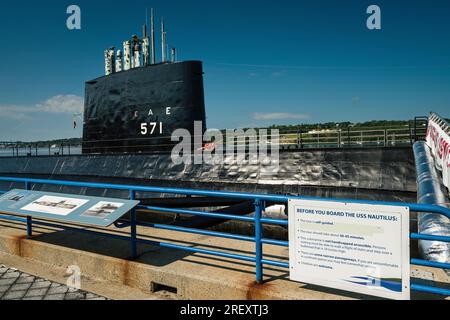 USS Nautilus (SSN-571) The Submarine Force Library & Museum   Groton, Connecticut, USA Banque D'Images