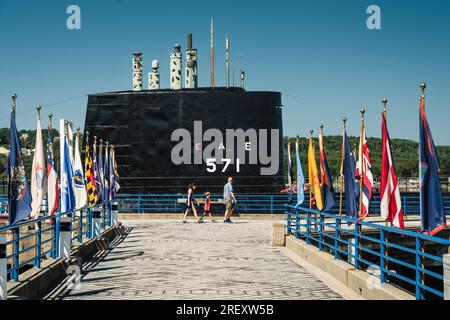 USS Nautilus (SSN-571) The Submarine Force Library & Museum   Groton, Connecticut, USA Banque D'Images