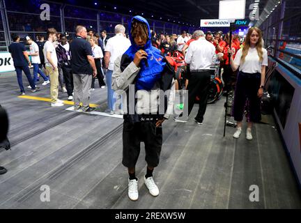 Jaden Smith le deuxième jour de l'E-Prix Hankook London 2023 au circuit Excel, Londres. Date de la photo : dimanche 30 juillet 2023. Banque D'Images
