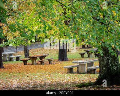 Parc Sanctuaire de notre-Dame du Chêne, Artziniega, Alava, pays Basque, Espagne Banque D'Images