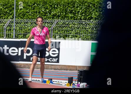 Albi, France. 30 juillet 2023. Renaud Lavillenie lors du Championnat de France d'athlétisme 2023 à Albi, France, le 30 juillet 2023. Photo d'Arnaud Bertrand/ ABACAPRESS.COM crédit : Abaca Press/Alamy Live News Banque D'Images