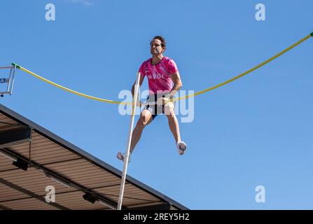 Albi, France. 30 juillet 2023. Renaud Lavillenie lors du Championnat de France d'athlétisme 2023 à Albi, France, le 30 juillet 2023. Photo d'Arnaud Bertrand/ ABACAPRESS.COM crédit : Abaca Press/Alamy Live News Banque D'Images