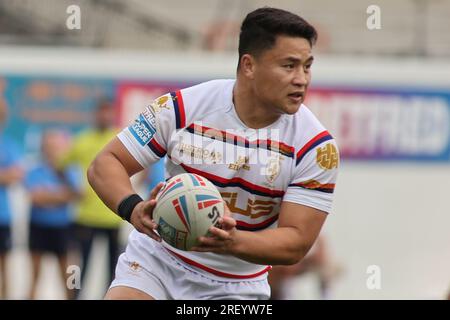 Wakefield, Royaume-Uni. 30 juillet 2023. Be Well support Stadium, Wakefield, West Yorkshire, 30 juillet 2023. Betfred Super League Wakefield Trinity vs Warrington Wolves Mason Lino de Wakefield Trinity crédit : Touchlinepics/Alamy Live News Banque D'Images