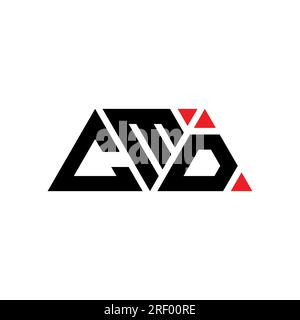 Design de logo de lettre triangle CMD avec forme de triangle. Monogramme de conception de logo triangle CMD. Modèle de logo vecteur triangle CMD avec la couleur rouge. CMD triangul Illustration de Vecteur