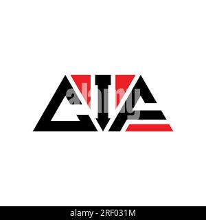 Conception de logo de lettre triangle CIF avec forme de triangle. Monogramme de conception de logo triangle CIF. Modèle de logo vecteur triangle CIF avec la couleur rouge. CIF triangul Illustration de Vecteur