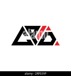 Logo de lettre triangle CPD avec forme de triangle. Monogramme de logo triangle CPD. Modèle de logo vecteur triangle CPD avec couleur rouge. CPD triangul Illustration de Vecteur