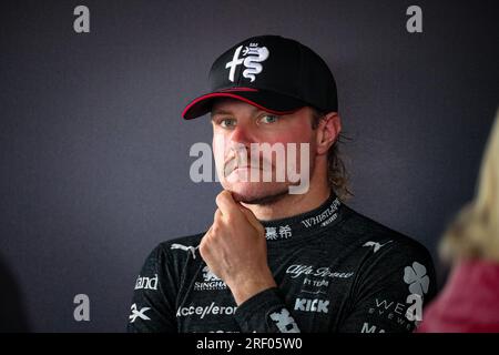 #77 Valtteri Bottas, (fin) Alfa Romeo Sauber lors du GP de Belgique, Spa-Francorchamps 27-30 juillet 2023 Championnat du monde de Formule 1 2023. Banque D'Images