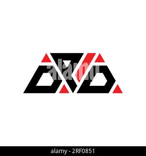 Logo de lettre triangle DPD avec forme de triangle. Monogramme de logo triangle DPD. Modèle de logo vectoriel triangle DPD avec couleur rouge. DPD triangul Illustration de Vecteur