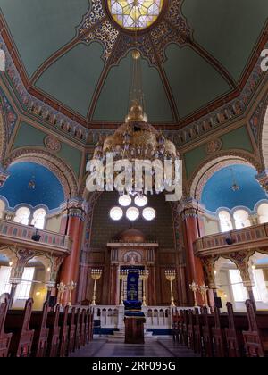 Intérieur de la synagogue de Sofia dans la ville de Sofia, Bulgarie, 30 juillet 2023 Banque D'Images