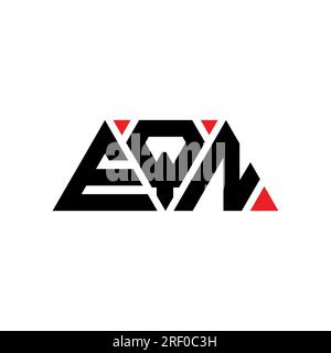 Logo de lettre triangle EQN avec forme de triangle. Monogramme de logo de triangle D'EQN. Modèle de logo vecteur triangle EQN avec la couleur rouge. EQN triangul Illustration de Vecteur