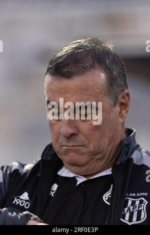 Campinas, Brésil. 30 juillet 2023. SP - CAMPINAS - 07/30/2023 - BRASILEIRO B 2023, PONTE PRETA X VITORIA - Ponte Preta entraîneur peint lors d'un match contre Vitoria au stade Moises Lucarelli pour le championnat brésilien B 2023. Photo : Diogo Reis/AGIF/Sipa USA crédit : SIPA USA/Alamy Live News Banque D'Images