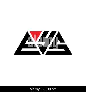 Logo de lettre triangle EYS avec forme de triangle. Monogramme de logo triangle EYS. Modèle de logo vecteur triangle EYS avec couleur rouge. EYS triangul Illustration de Vecteur
