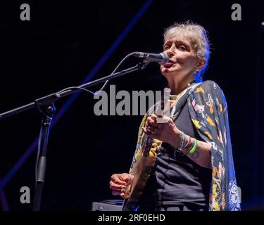 29 juillet 2023, Pomigliano d'Arco, Campanie / Naples, Italie : le légendaire guitariste jazz et contemporain Mike Stern et son groupe invités au Pomigliano Jazz Festival au Parc public Giovanni Paolo II de Pomigliano d'Arco. (Image de crédit : © Giovanni Esposito/Pacific Press via ZUMA Press Wire) USAGE ÉDITORIAL SEULEMENT! Non destiné à UN USAGE commercial ! Banque D'Images