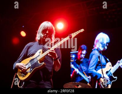 29 juillet 2023, Pomigliano d'Arco, Campanie / Naples, Italie : le légendaire guitariste jazz et contemporain Mike Stern et son groupe invités au Pomigliano Jazz Festival au Parc public Giovanni Paolo II de Pomigliano d'Arco. (Image de crédit : © Giovanni Esposito/Pacific Press via ZUMA Press Wire) USAGE ÉDITORIAL SEULEMENT! Non destiné à UN USAGE commercial ! Banque D'Images