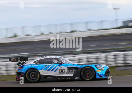 Nuerburg, Allemagne. 30 juillet 2023. # 88, Nurburg, Allemagne, dimanche 30 JUILLET 2023 : Raffaele MARCIELLO, Timur BOGUSLAVSKIY, Jules GOUNON, Team Akkodis ASP, Mercedes-AMG GT3 car, Lors de la course de la Fanatec GT World Challenge Endurance Cup. Le Team Akkodis ASP participe à la Fanatec GT World Challenge Endurance Cup, image payante, photo copyright © ATP Geert FRANQUET (FRANQUET Geert /ATP/SPP) crédit : SPP Sport Press photo. /Alamy Live News Banque D'Images