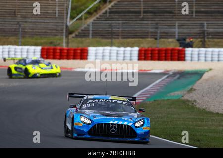 Nuerburg, Allemagne. 30 juillet 2023. # 88, Nurburg, Allemagne, dimanche 30 JUILLET 2023 : Raffaele MARCIELLO, Timur BOGUSLAVSKIY, Jules GOUNON, Team Akkodis ASP, Mercedes-AMG GT3 car, Lors de la course de la Fanatec GT World Challenge Endurance Cup. Le Team Akkodis ASP participe à la Fanatec GT World Challenge Endurance Cup, image payante, photo copyright © ATP Geert FRANQUET (FRANQUET Geert /ATP/SPP) crédit : SPP Sport Press photo. /Alamy Live News Banque D'Images