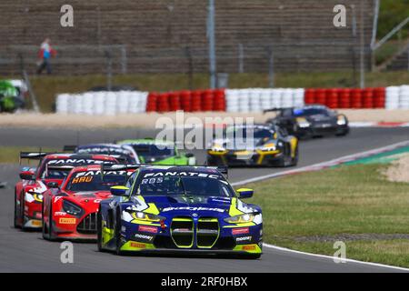 Nuerburg, Allemagne. 30 juillet 2023. # 46, Nurburg, Allemagne, dimanche 30 JUILLET 2023 : Maxime MARTIN, Valentino ROSSI, Augusto FARFUS, Team WRT, BMW M4 GT3, lors de la course de la Fanatec GT World Challenge Endurance Cup. Le Team WRT participe à la Fanatec GT World Challenge Endurance Cup, image payante, photo copyright © ATP Geert FRANQUET (FRANQUET Geert /ATP/SPP) crédit : SPP Sport Press photo. /Alamy Live News Banque D'Images