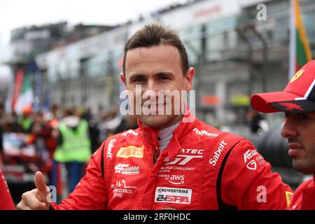 Nuerburg, Allemagne. 30 juillet 2023. # 71, Nurburg, Allemagne, dimanche 30 JUILLET 2023 : Davide RIGON Team AF Corse - Nurburg Motor, Ferrari 296 GT3, lors de la course de la Fanatec GT World Challenge Endurance Cup. Le Team AF Corse - Nurburg Motor courses dans la Fanatec GT World Challenge Endurance Cup, image payante, Copyright © ATP Geert FRANQUET (FRANQUET Geert /ATP/SPP) crédit : SPP Sport Press photo. /Alamy Live News Banque D'Images