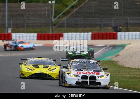 Nuerburg, Allemagne. 30 juillet 2023. # 98, Nurburg, Allemagne, dimanche 30 JUILLET 2023 : Philipp ENG, Marco WITTMANN, Nicholas YELLOLY, Team Rowe Racing, BMW M4 GT3, lors de la course de la Fanatec GT World Challenge Endurance Cup. Le Team Rowe Racing participe à la Fanatec GT World Challenge Endurance Cup, image payante, photo copyright © ATP Geert FRANQUET (FRANQUET Geert /ATP/SPP) crédit : SPP Sport Press photo. /Alamy Live News Banque D'Images