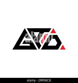 Logo de lettre triangle GAD avec forme de triangle. Monogramme de logo de triangle de GAD. Modèle de logo vectoriel triangle GAD avec la couleur rouge. GAD triangul Illustration de Vecteur