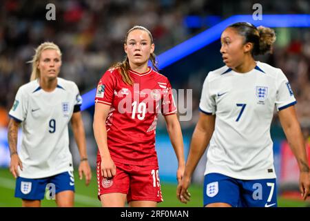 Sydney, Nouvelle-Galles du Sud, Australie, Janni Thomsen (19 Danemark) coupe du monde féminine de la FIFA 2023 Match Groupe D Angleterre - Danemark au Sydney football Stadium (Allianz Stadium) 28 juillet 2023, Sydney, Australie. (Keith McInnes/SPP) crédit : SPP Sport Press photo. /Alamy Live News Banque D'Images