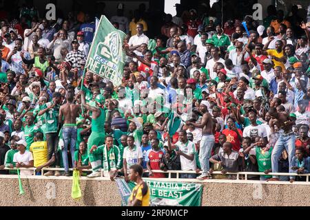 Nairobi, Kenya. 25 juin 2023. Fans de Gor Mahia. Nairobi City Stars contre Gor Mahia, Premier League kenyane. GOR Mahia a gagné 4-1, devenant champion de la première Ligue kenyane. Stade Kasarani. Crédit : XtraTimeSports (Darren McKinstry) / Alamy. Banque D'Images