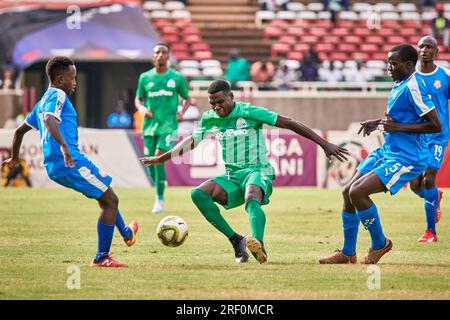 Nairobi, Kenya. 25 juin 2023. Patrick KADDU (FW, Gor Mahia). Nairobi City Stars contre Gor Mahia, Premier League kenyane. GOR Mahia a gagné 4-1, devenant champion de la première Ligue kenyane. Stade Kasarani. Crédit : XtraTimeSports (Darren McKinstry) / Alamy. Banque D'Images