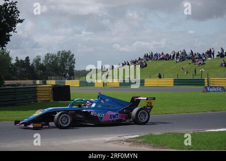 Dalton sur Tees, 29 juillet 2023. Douwe Dedecker pilote pour Virtuosi Racing dans le ROKiT F4 British Championship au Croft circuit. Crédit : Colin Edwards Banque D'Images