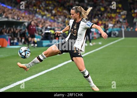 Sydney, Australie. 30 juillet 2023. Football, femmes : coupe du monde, Allemagne - Colombie, tour préliminaire, Groupe H, Journée 2, Sydney Stadium : Klara Bühl allemande. Crédit : Sebastian Christoph Gollnow/dpa/Alamy Live News Banque D'Images