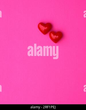Coeurs rouges, découpe, objet, coeur Banque D'Images