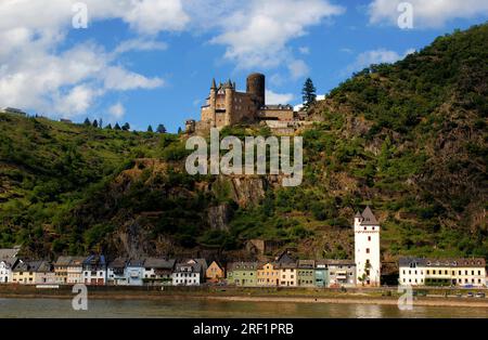 Château de Katz près de St Goarshausen Banque D'Images