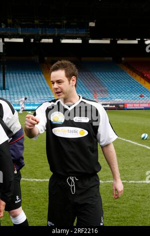 L'acteur britannique Danny Dyer lors d'un match caritatif à Selhurst Park South London Banque D'Images