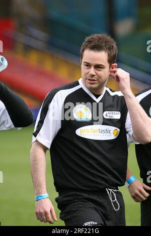 L'acteur britannique Danny Dyer lors d'un match caritatif à Selhurst Park South London Banque D'Images