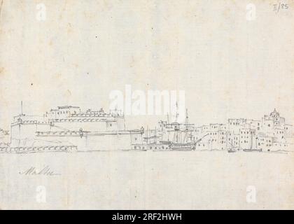 Malte entre 1802 et 1804 par Robert Smirke Banque D'Images