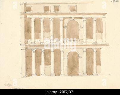 Palazzo di Vicenza entre 1802 et 1804 par Robert Smirke Banque D'Images