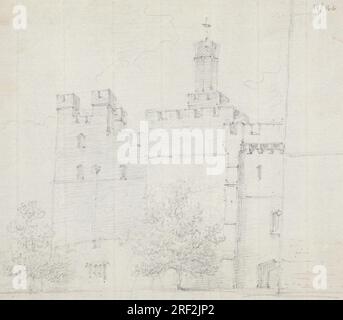 Château de Raby entre 1802 et 1804 par Robert Smirke Banque D'Images