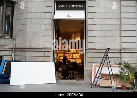 Barcelona, Spain - May 25, 2016: Louis Vuitton Shop Located On Passeig De  Gracia, One Of The Most Expensive Streets In Europe. Stock Photo, Picture  and Royalty Free Image. Image 57459888.