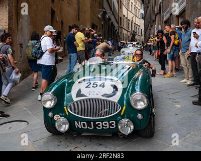 1953 AUSTIN HEALEY 100 S , mille Miglia 2023, jour 3 à Sienne Banque D'Images