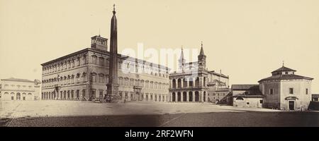 Palais, église et baptistère du Latran vers 1860 par Robert Turnbull Macpherson Banque D'Images