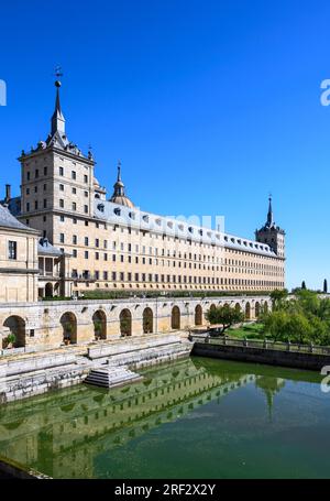 Le monastère de San Lorenzo de El Escorial, Comunidad de Madrid, Espagne. Banque D'Images