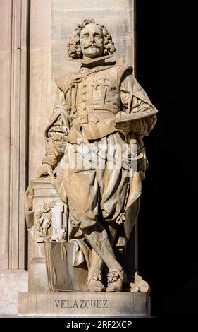 Sculpture du 17e cen. Peintre de la cour espagnole au roi Philippe IV, Diego Valazquez 1599 - 1660. Au Musée Archéologique National, Madrid, Banque D'Images