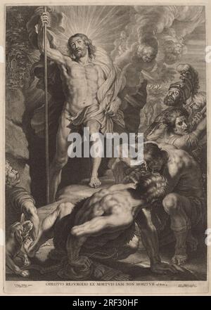 'Schelte Adams Bolswert d'après Sir Peter Paul Rubens, la résurrection, gravure, Fonds Ailsa Mellon Bruce, 1975.23.7' Banque D'Images