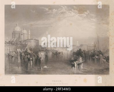 Venise depuis le canal de la Giudecca entre 1859 et 1879 par Edward Brandard Banque D'Images